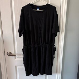 Old Navy Black drawstring waist Dress